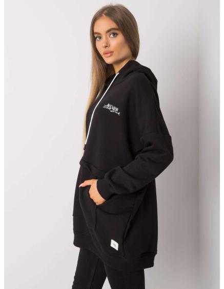 Dámská mikina s kapucí EDNA černá 