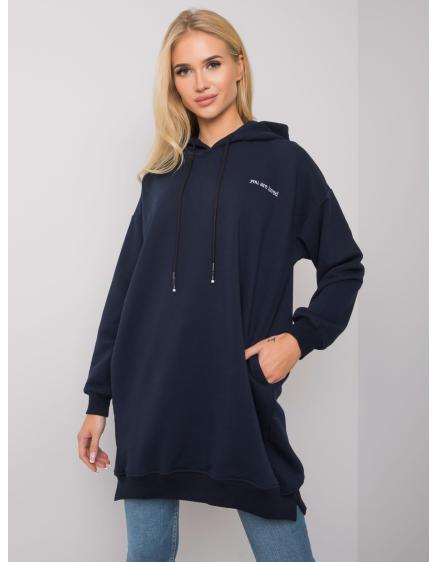 Dámská mikina s kapsami INDIRA námořnická modrá 