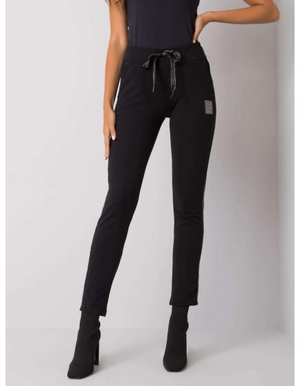 Női tréningnadrág MANNICE fekete szegéllyel