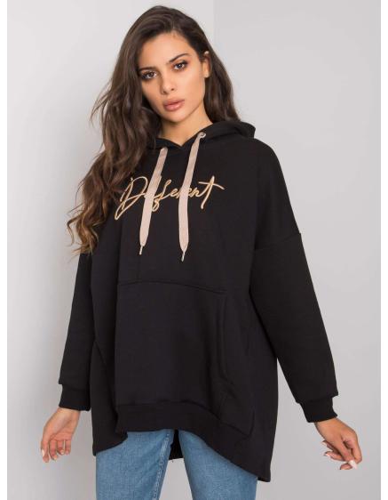 Női kapucnis pulóver FALLON fekete