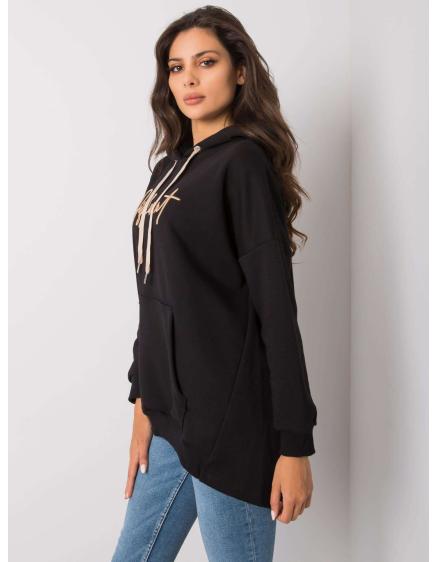 Női kapucnis pulóver FALLON fekete