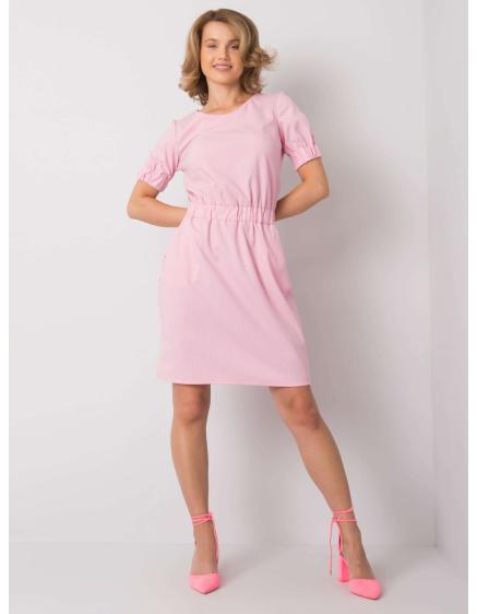 Női csíkos ruha MERLINE rózsaszín