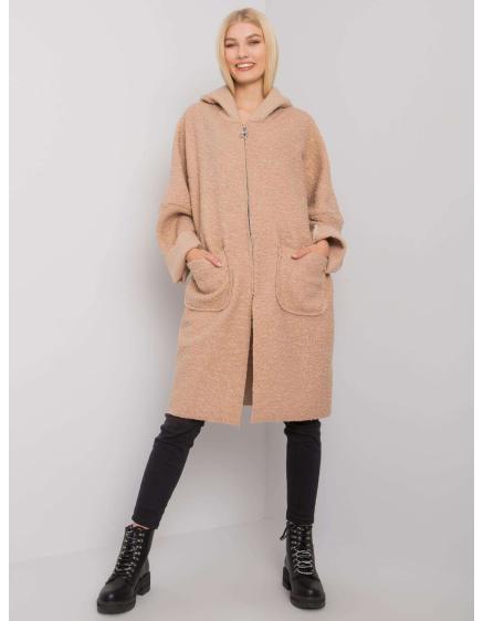 Női kapucnis kabát Serah OCH BELLA bézs bézs
