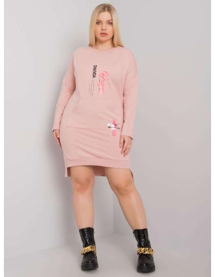 Női plus size ruha AKIRA rózsaszín