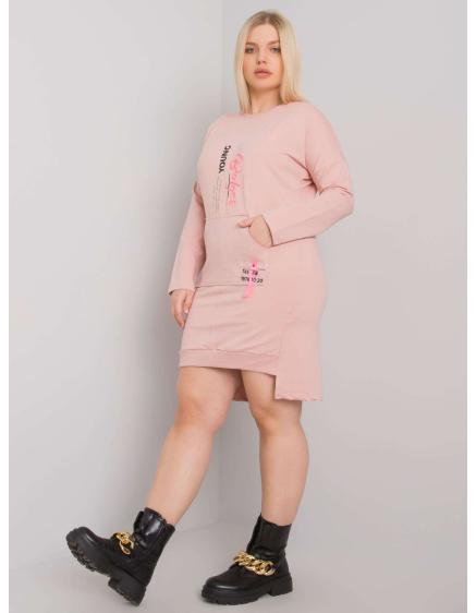 Női plus size ruha AKIRA rózsaszín