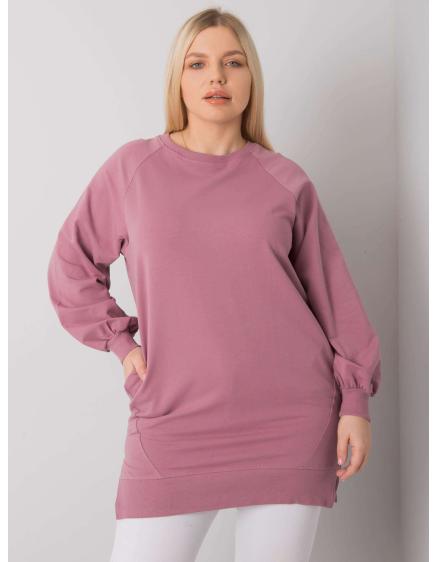 Dámska plus size blúzka TOLEDO špinavá ružová