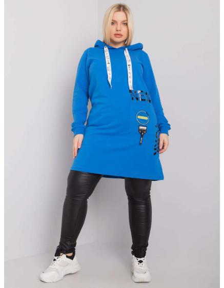 Női plus size kapucnis tunika ASHFORD sötétkék