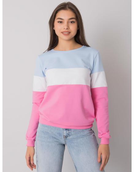 Dámska mikina Larice RUE PARIS modro-ružová