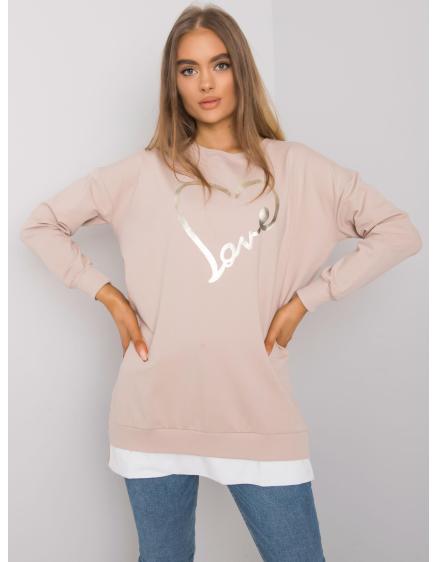 Női nyomtatott tunika Alis RUE PARIS világos bézs