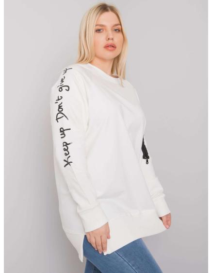 Női plus size tunika PARMA ekrü színben