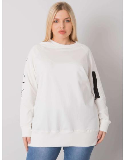 Női plus size tunika PARMA ekrü színben