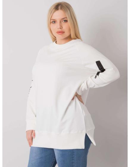 Női plus size tunika PARMA ekrü színben