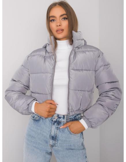 Dámska krátka prešívaná bunda ISELINE sivá