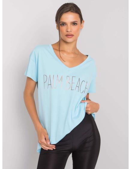 Dámské tričko s nápisem DENMA světle modré 