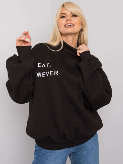 Női oversize pulóver KELLY fekete