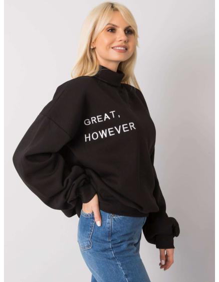 Női oversize pulóver KELLY fekete