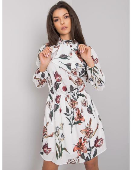 Dámske šaty s potlačou Akilah RUE PARIS white