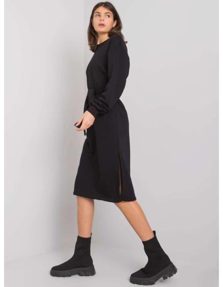 Dámské šaty s páskem Longview RUE PARIS černé 