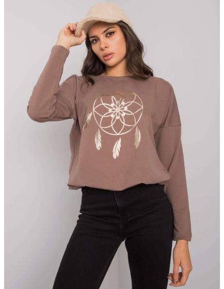 Női nyomtatott blúz Jackson RUE PARIS barna