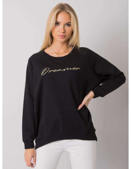 Dámská mikina s nápisem Newcastle RUE PARIS černá 