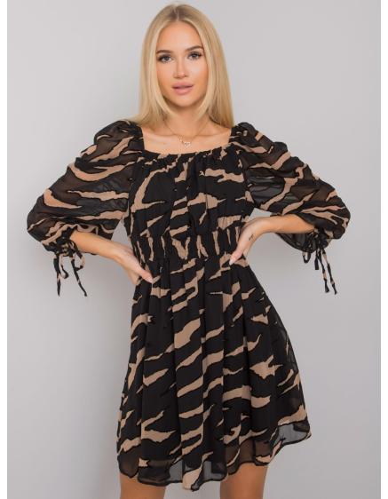 Női nyomtatott ruha PHILIPPI fekete és fehér