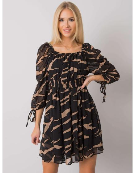 Női nyomtatott ruha PHILIPPI fekete és fehér