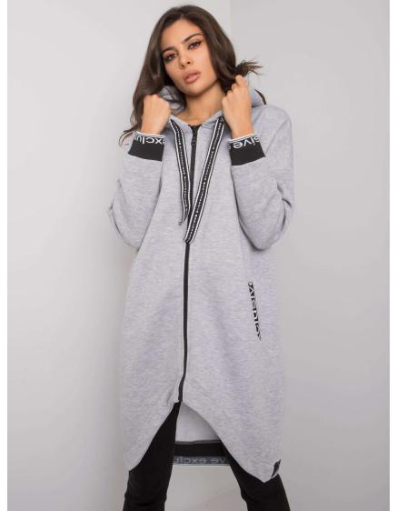 Női kapucnis pulóver MAYAR szürke
