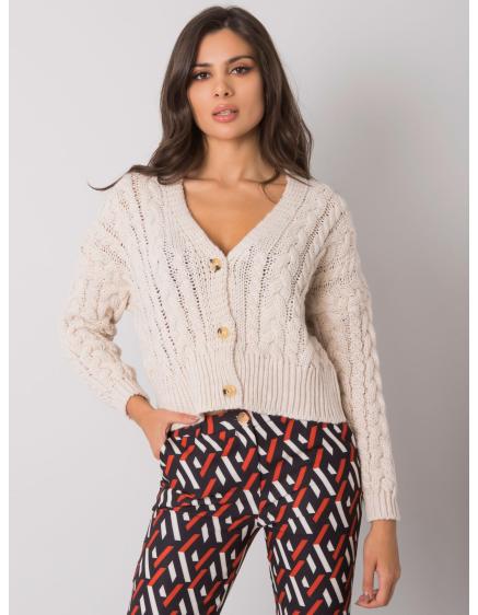 Dámsky kockovaný sveter Avezzano SUBLEVEL béžový