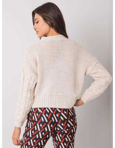 Dámsky kockovaný sveter Avezzano SUBLEVEL béžový