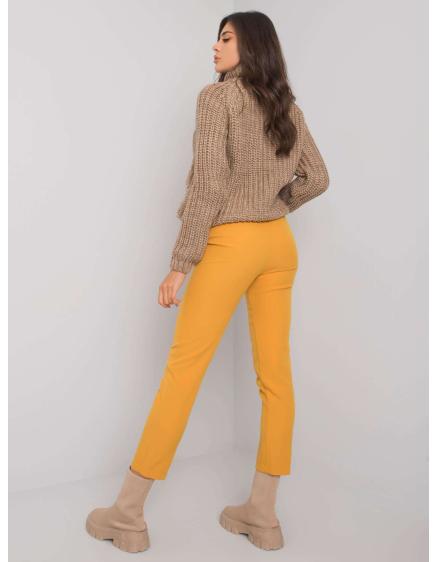 Dámské kalhoty elegantní BEVERLEY hořčicově  