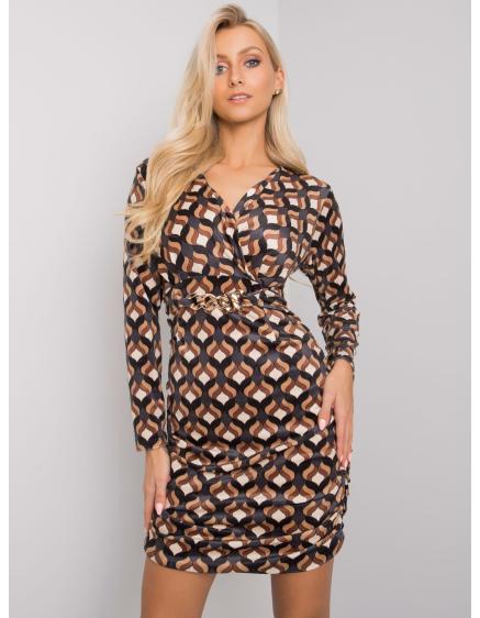 Dámské šaty se vzorem MONTILLA černé 