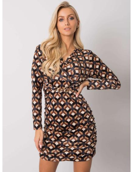 Dámské šaty se vzorem MONTILLA černé 