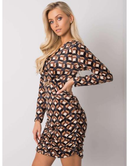 Dámské šaty se vzorem MONTILLA černé 