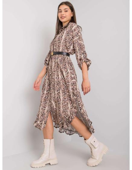 Dámské šaty Valdosta OCH BELLA béžové 