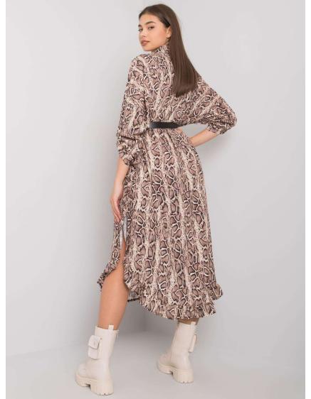 Dámské šaty Valdosta OCH BELLA béžové 