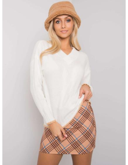 Női derekú pulóver Girona RUE PARIS ecru