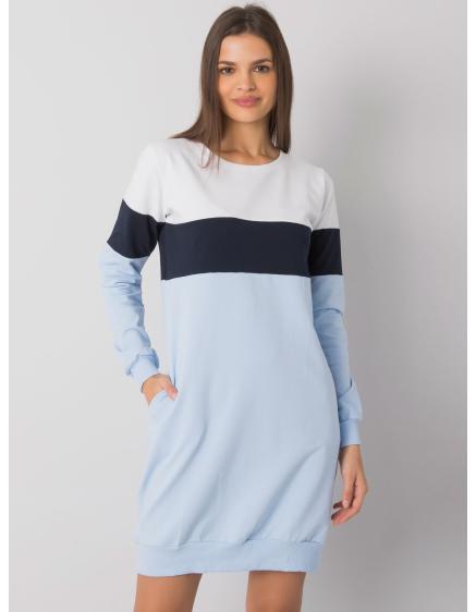 Dámské šaty Feliciana RUE PARIS námořnicky modré a bílé 