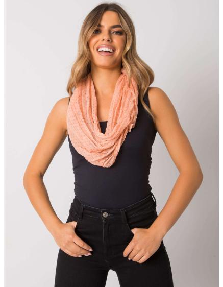 Női csíkos fejkendő LINES barack barna