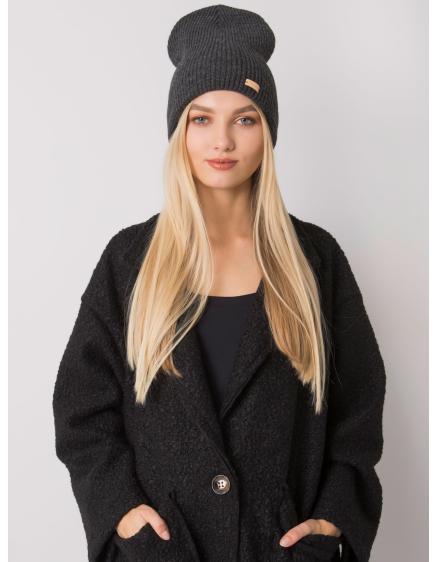 Női sapka RUE PARIS sötétszürke