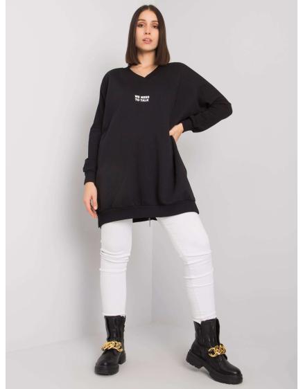 Dámská tunika z bavlny plus size RAELLLA černá  