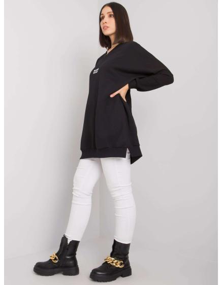 Dámská tunika z bavlny plus size RAELLLA černá  