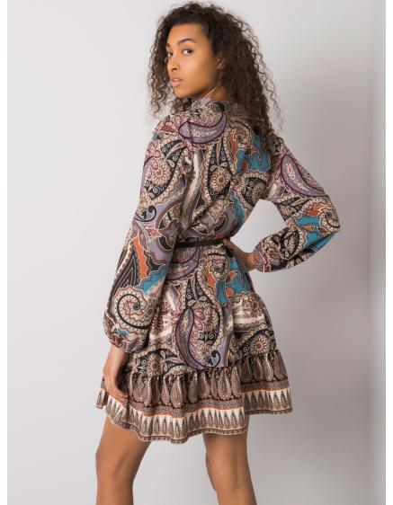 Női nyomtatott ruha MILAH fekete