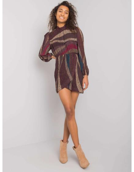 Dámské šaty s potiskem BROOKS hnědé