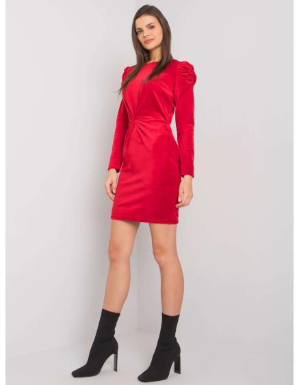 Női hosszú ujjú ruha Ellara RUE PARIS vörös