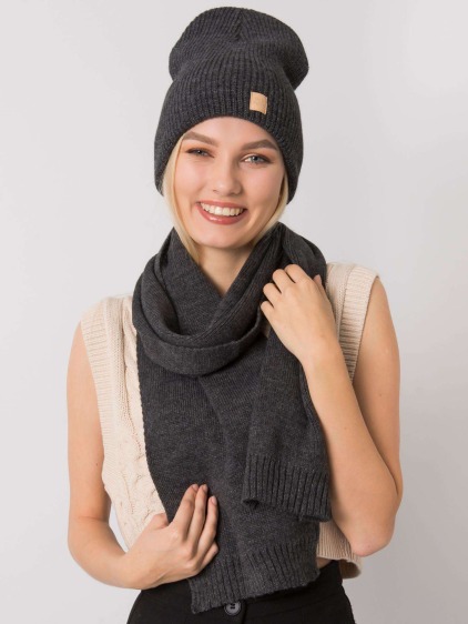 Dámsky set RUE PARIS dark grey