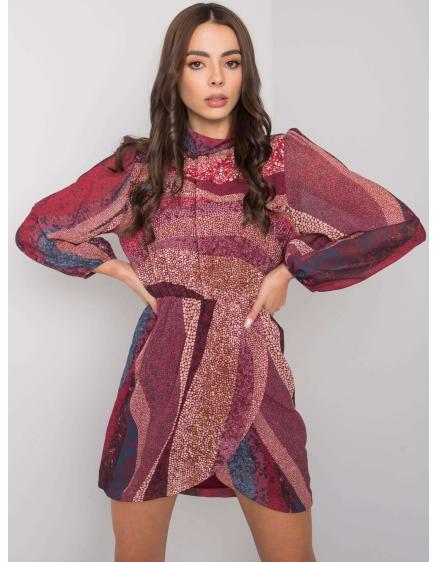 Női BROOKS nyomtatott ruha burgundi