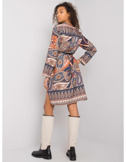 Női nyomtatott ruha VANCOUVER tengerészkék