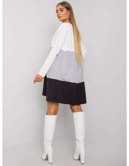 Dámské šaty s dlouhým rukávem Emine RUE PARIS šedé  