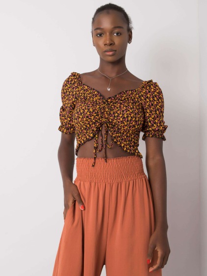 Dámská halenka s volánky Bahia RUE PARIS černá 