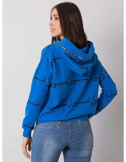 Dámská mikina s kapsou plus size JOSSY tmavě modrá 